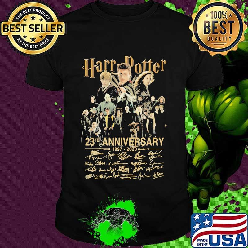 Harry potter 23rd anniversary 1997 2020 signatures shirt
