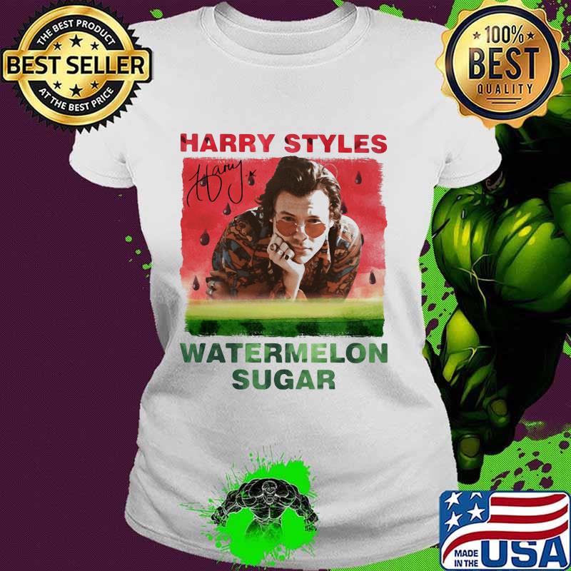 Harry styles watermelon sugar signature s Ladies tee Harry styles watermelon sugar signature s Ladies tee