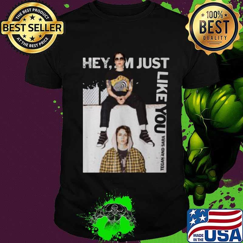 Hey i'm just like you tegan and sara shirt