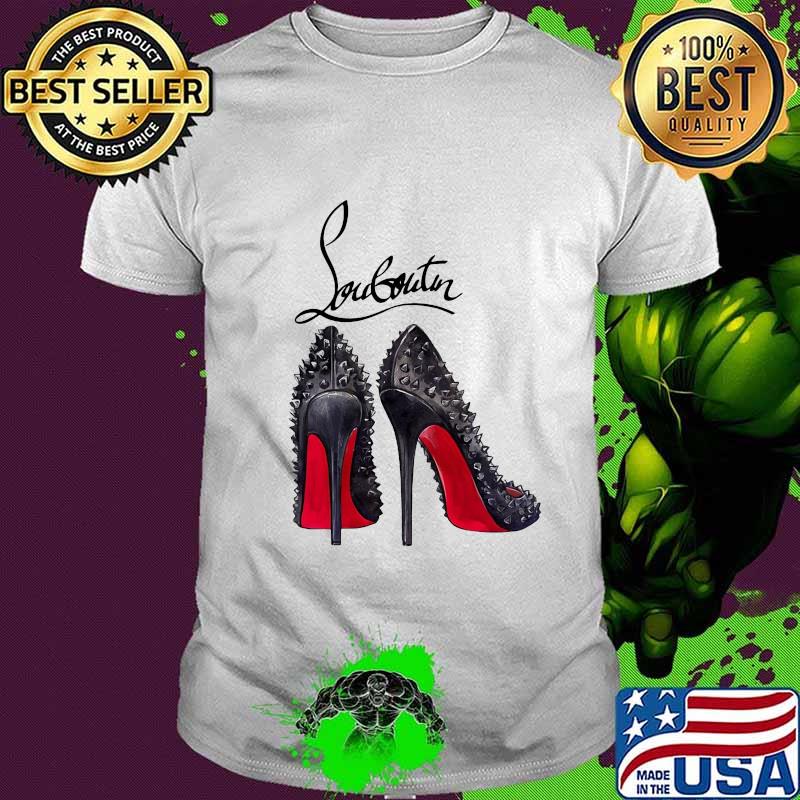 High heels louboutin logo shirt