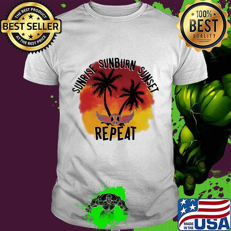 Hippie sunrise sunburn sunset repeat shirt