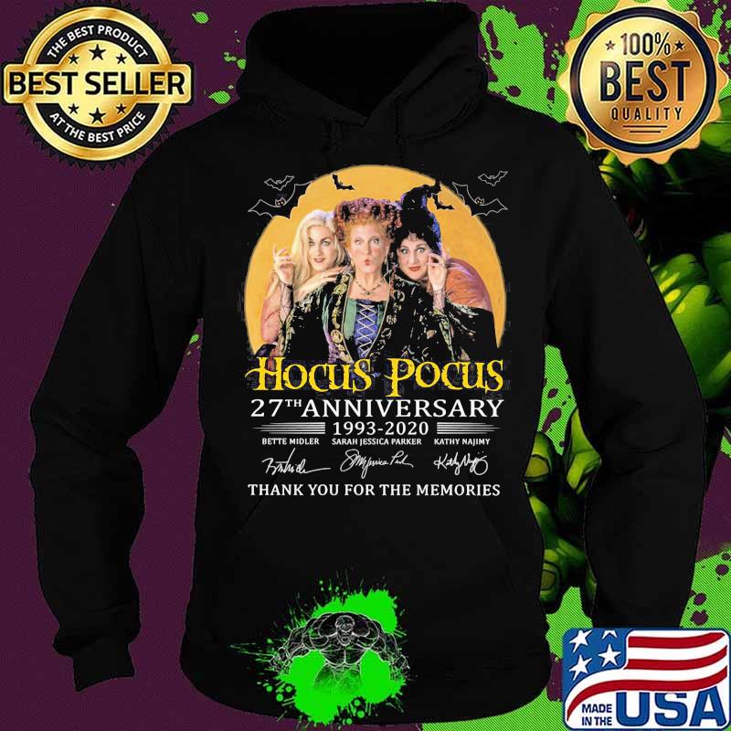 Hocus pocus 27th anniversary 1993 2020 thank you for the memories signatures s Hoodie Hocus pocus 27th anniversary 1993 2020 thank you for the memories signatures s Hoodie