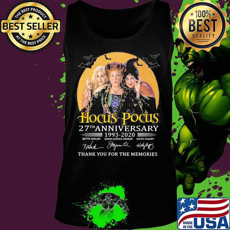 Hocus pocus 27th anniversary 1993 2020 thank you for the memories signatures s Tank top Hocus pocus 27th anniversary 1993 2020 thank you for the memories signatures s Tank top