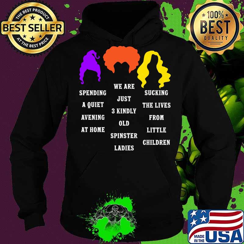 Hocus pocus spending a quiet evening at home we are just 3 kindly old spinster ladies s Hoodie Hocus pocus spending a quiet evening at home we are just 3 kindly old spinster ladies s Hoodie