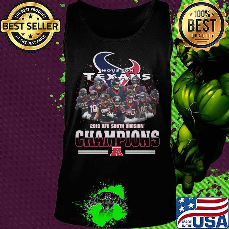 Houston texans 2019 afc south division champions s Tank top Houston texans 2019 afc south division champions s Tank top