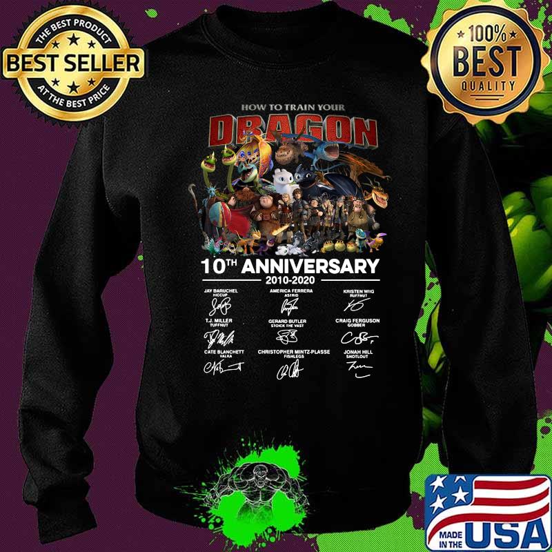 How to train your dragon 10th anniversary 2010 2020 signatures s Sweater How to train your dragon 10th anniversary 2010 2020 signatures s Sweater