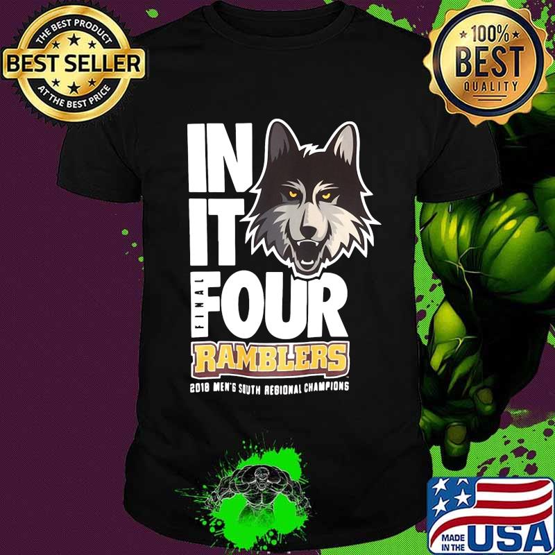 Husky in it four final ramblers 2018 men's south regional champions shirt