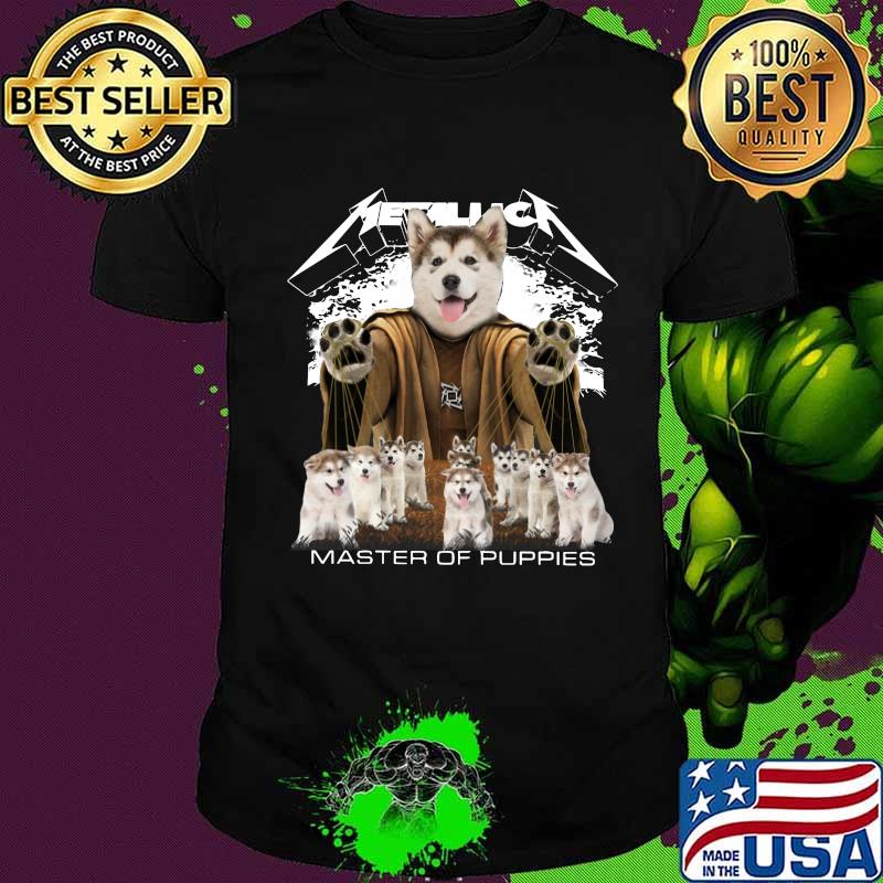 Husky metallica master of puppies shirt
