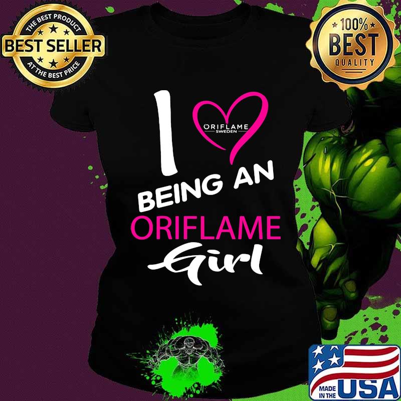 I being a oriflame girl heart s Ladies tee I being a oriflame girl heart s Ladies tee