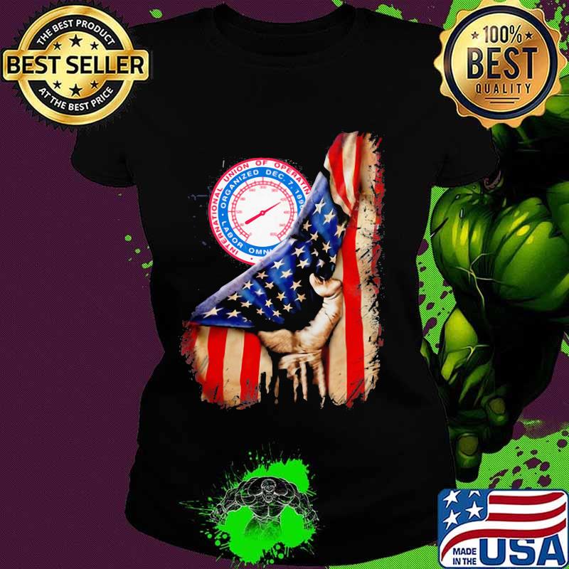 International union of operating engineers american flag independence day s Ladies tee International union of operating engineers american flag independence day s Ladies tee