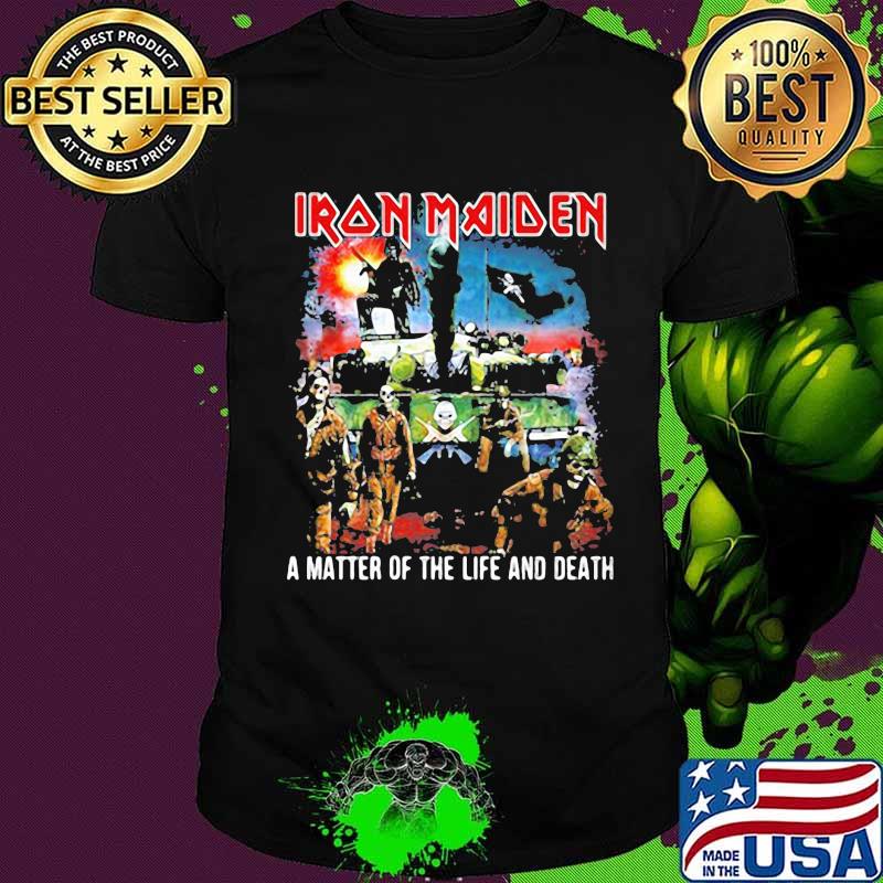 Iron maiden band skeleton a matter of the life and death shirt