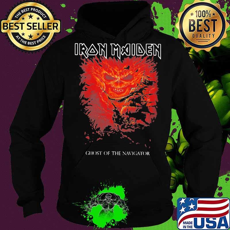 Iron maiden band skeleton ghost of the navigator s Hoodie Iron maiden band skeleton ghost of the navigator s Hoodie