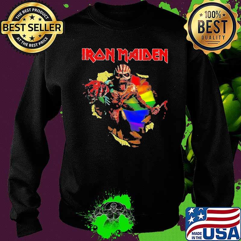 Iron maiden band skeleton lgbt flag s Sweater Iron maiden band skeleton lgbt flag s Sweater