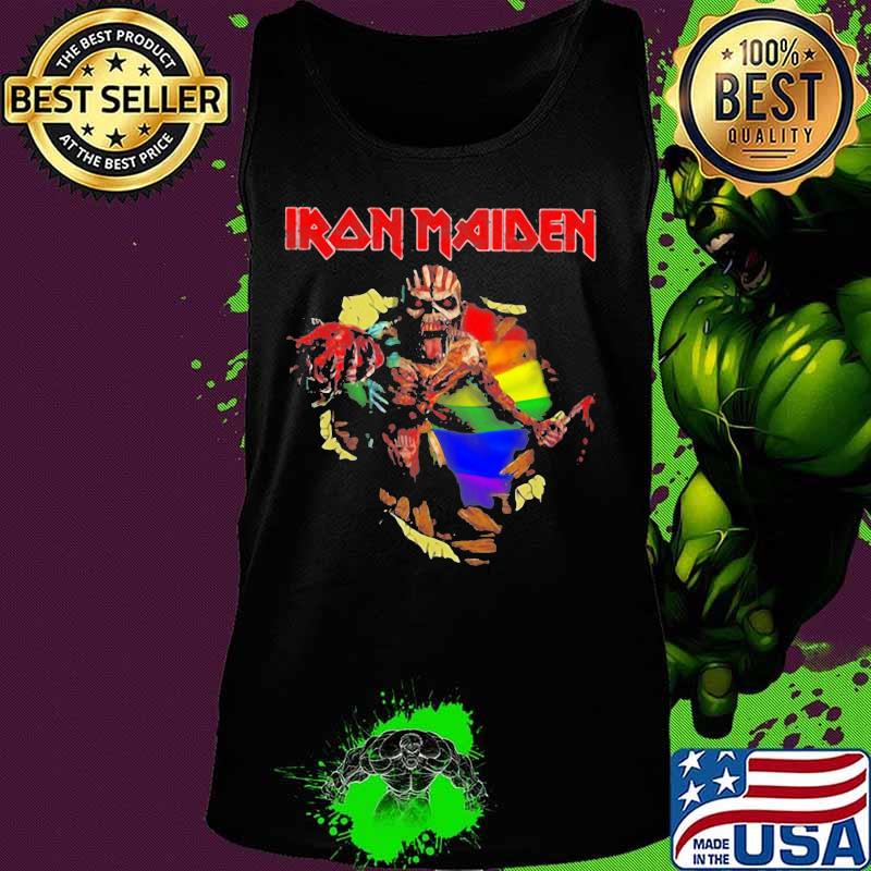 Iron maiden band skeleton lgbt flag s Tank top Iron maiden band skeleton lgbt flag s Tank top