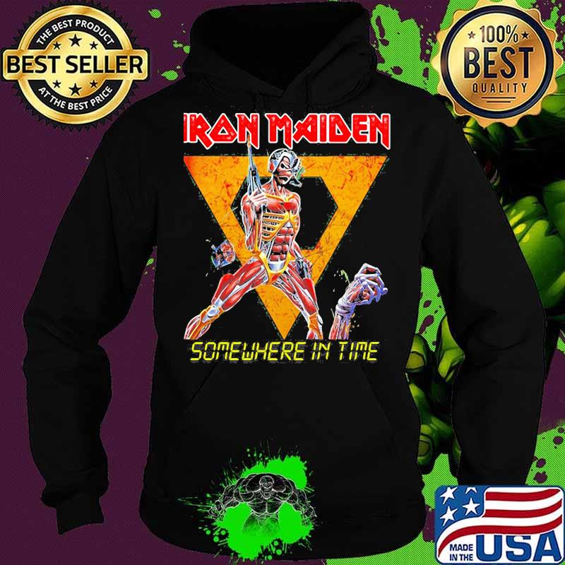 Iron maiden band skeleton somewhere in time s Hoodie Iron maiden band skeleton somewhere in time s Hoodie