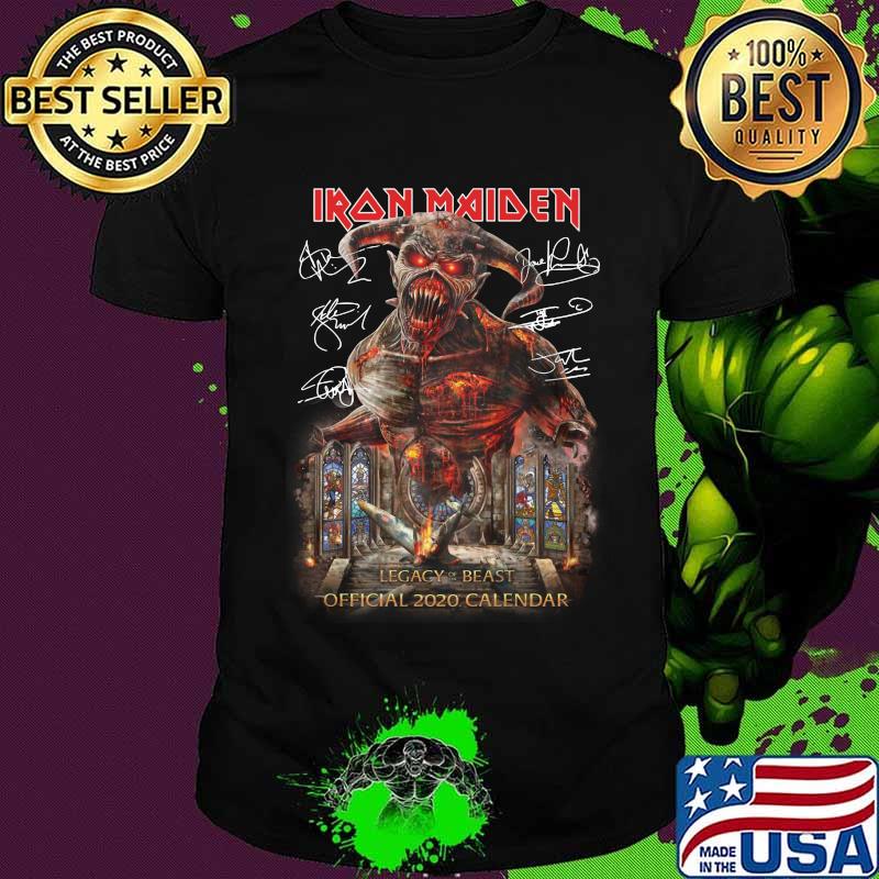Iron maiden legacy beast official 2020 calendar signature shirt