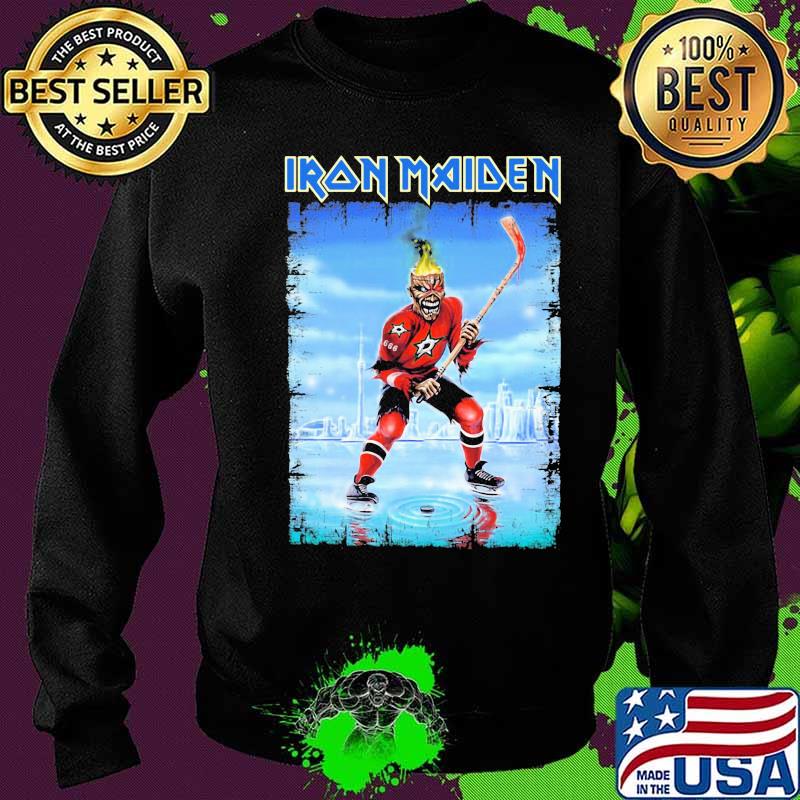 Iron maiden skeleton dallas stars player hockey s Sweater Iron maiden skeleton dallas stars player hockey s Sweater
