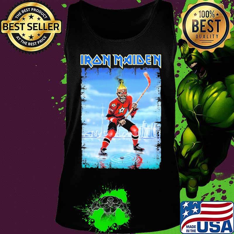 Iron maiden skeleton dallas stars player hockey s Tank top Iron maiden skeleton dallas stars player hockey s Tank top