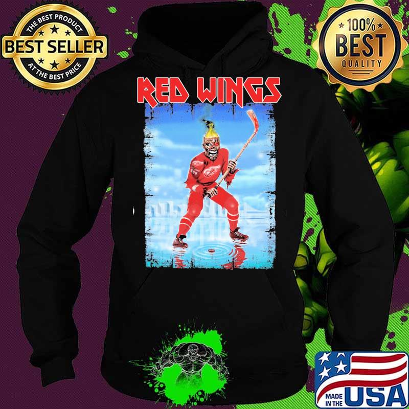 Iron maiden skeleton detroit red wings player hockey s Hoodie Iron maiden skeleton detroit red wings player hockey s Hoodie