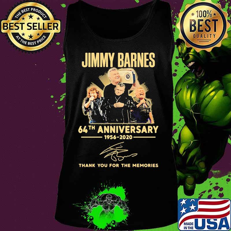 Jimmy barnes 64th anniversary 1956 2020 thank you for the memories signatures s Tank top Jimmy barnes 64th anniversary 1956 2020 thank you for the memories signatures s Tank top