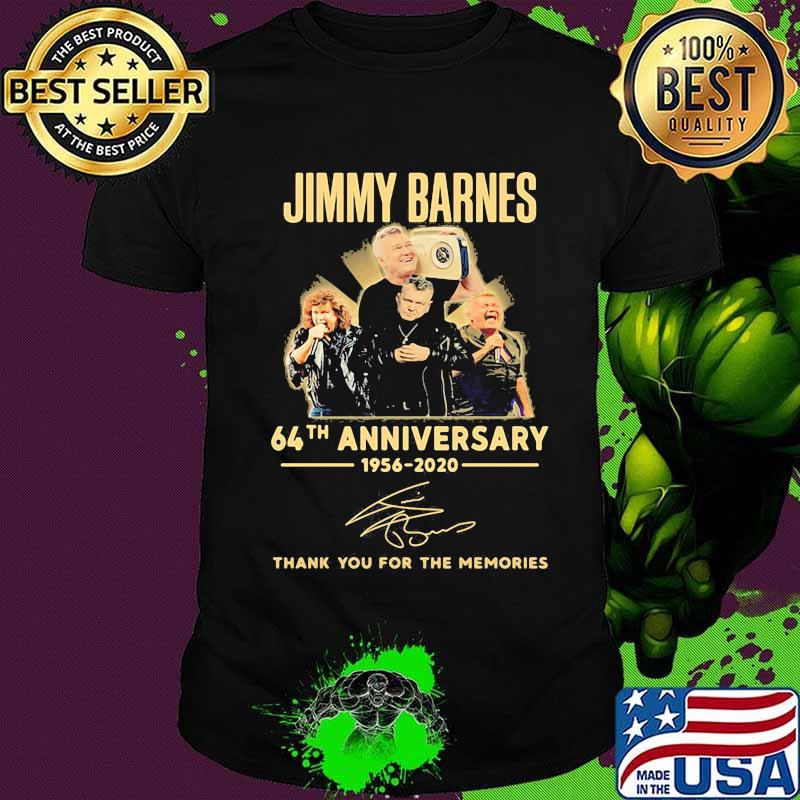 Jimmy barnes 64th anniversary 1956 2020 thank you for the memories signatures shirt