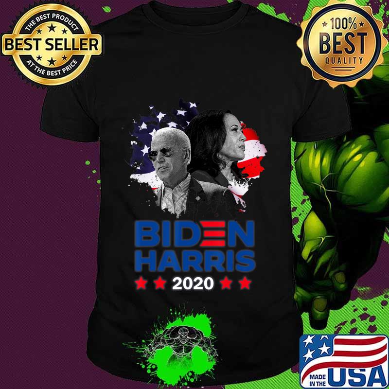 Joe biden kamala harris 2020 american flag stars shirt