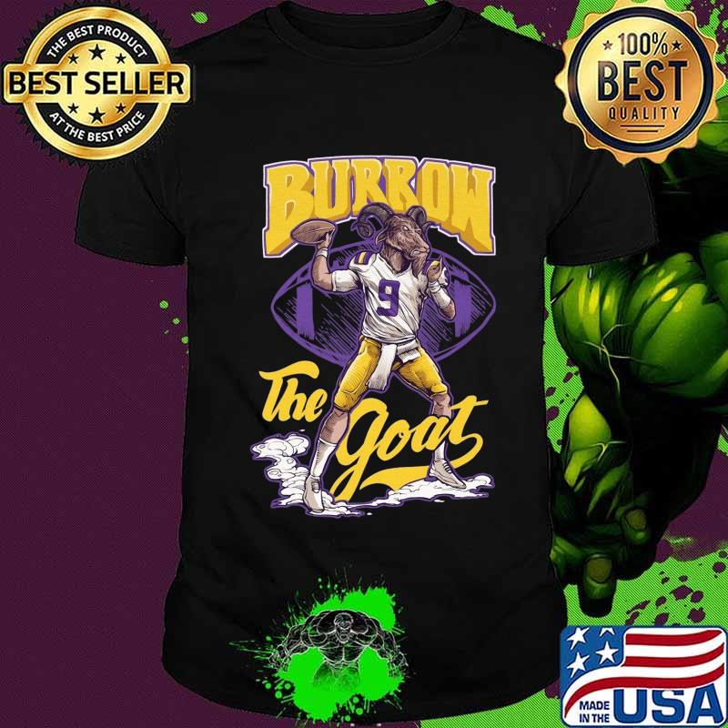 Joe burrow lsu tigers football the goat shirt