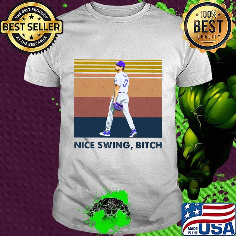 Joe kelly nice swing bitch baseball vintage retro shirt