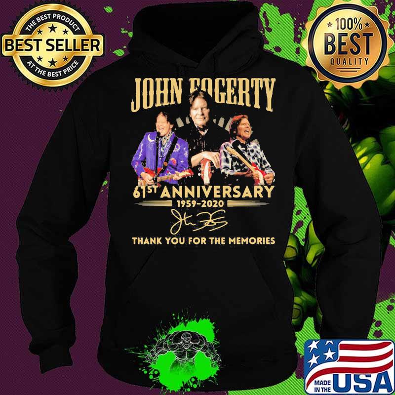 John fogerty 61st anniversary 1959 2020 thank you for the memories signature s Hoodie John fogerty 61st anniversary 1959 2020 thank you for the memories signature s Hoodie