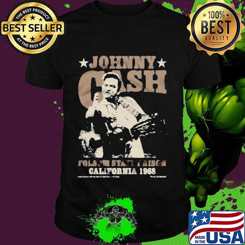 Johnny cash folsom state prison california 1968 shirt