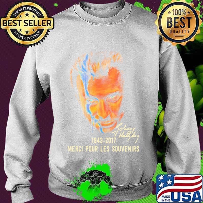 Johnny hallyday 1943 2017 merci pour les souvenirs signature s Sweater Johnny hallyday 1943 2017 merci pour les souvenirs signature s Sweater