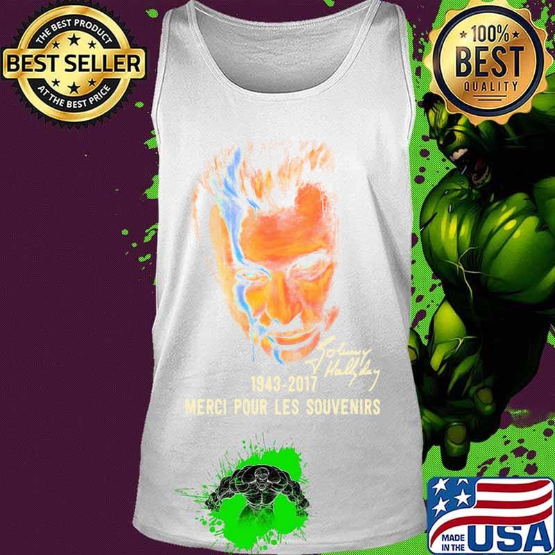 Johnny hallyday 1943 2017 merci pour les souvenirs signature s Tank top Johnny hallyday 1943 2017 merci pour les souvenirs signature s Tank top