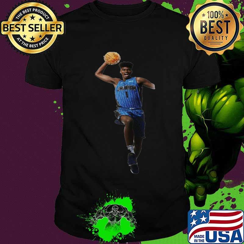 Jonathan isaac magic transparent playing basketball shirt