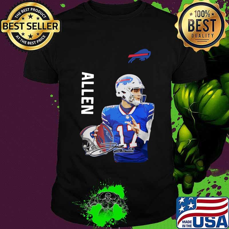 Josh allen 17 buffalo bills football team shirt