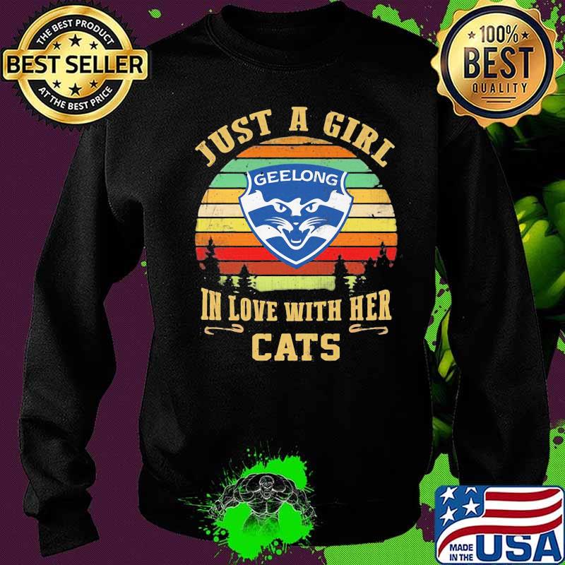Just a girl in love with her cats geelong vintage retro s Sweater Just a girl in love with her cats geelong vintage retro s Sweater