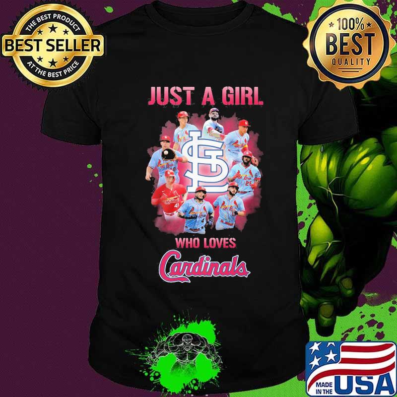 Just a girl who loves st. louis cardinals shirt