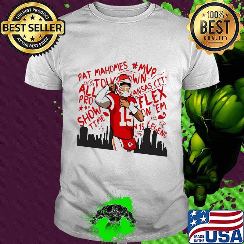 Kansas city chiefs football 15 patrick mahomes shirt