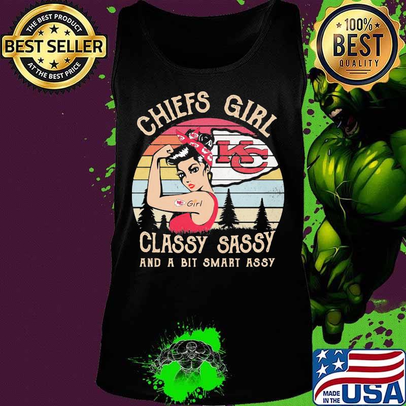 Kansas city chiefs girl classy sassy and a bit smart assy vintage retro s Tank top Kansas city chiefs girl classy sassy and a bit smart assy vintage retro s Tank top