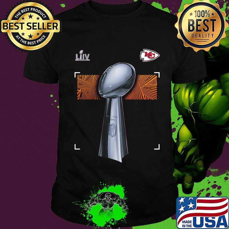 Kansas city chiefs super bowl liv vince lombardi trophy nfl shirt