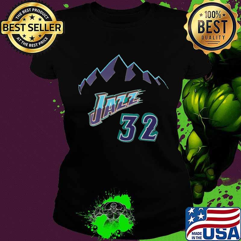 Karl malone utah jazz 32 hardwood s Ladies tee Karl malone utah jazz 32 hardwood s Ladies tee