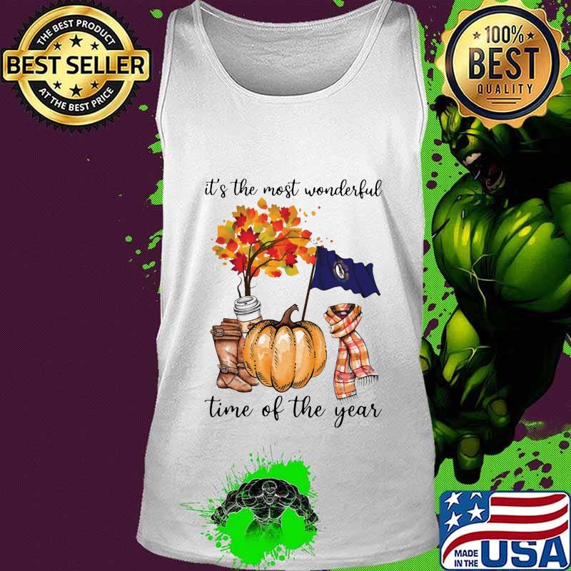 Kentucky flag it's the most wonderful time of the year leaves s Tank top Kentucky flag it's the most wonderful time of the year leaves s Tank top