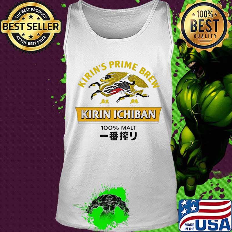 Kirin's prime brew kirin ichiban 100% malt s Tank top Kirin's prime brew kirin ichiban 100% malt s Tank top