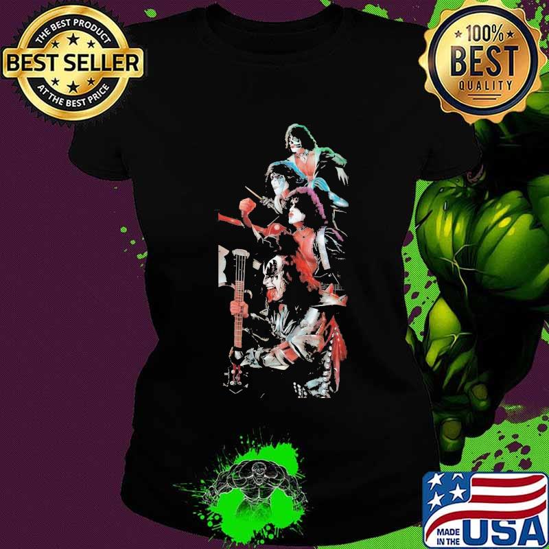 Kiss band members guitar s Ladies tee Kiss band members guitar s Ladies tee