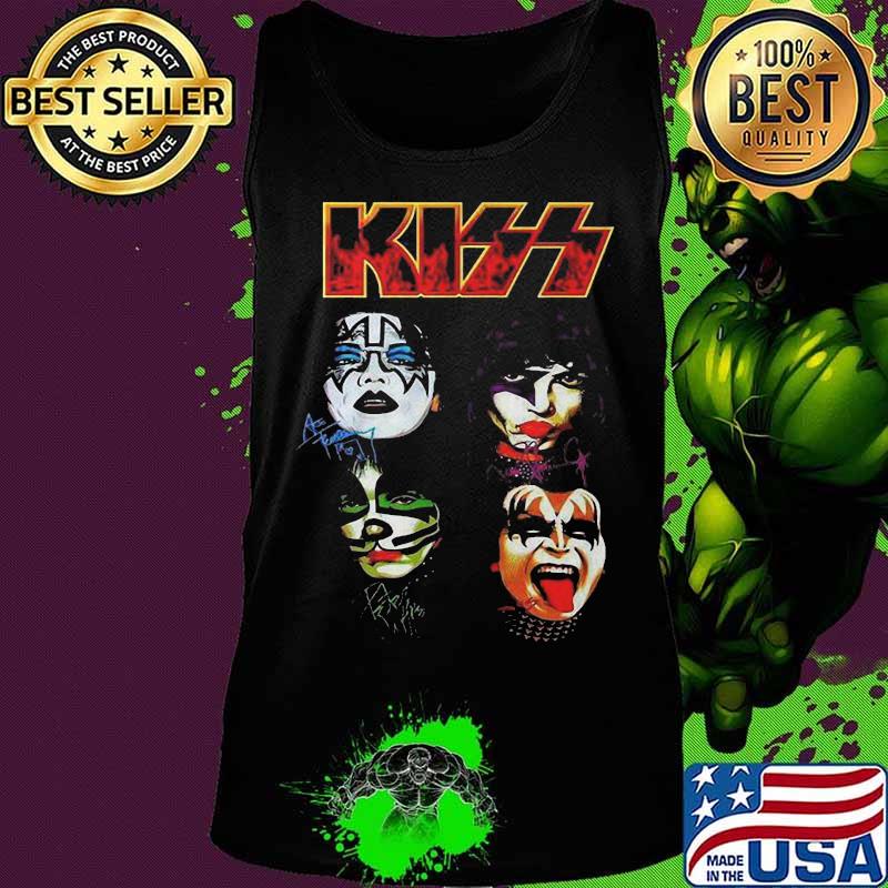 Kiss band members signatures s Tank top Kiss band members signatures s Tank top