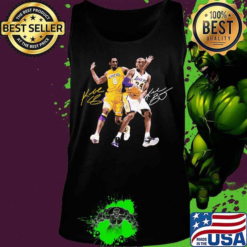 Kobe bryant and lebron james basketball player signatures s Tank top Kobe bryant and lebron james basketball player signatures s Tank top