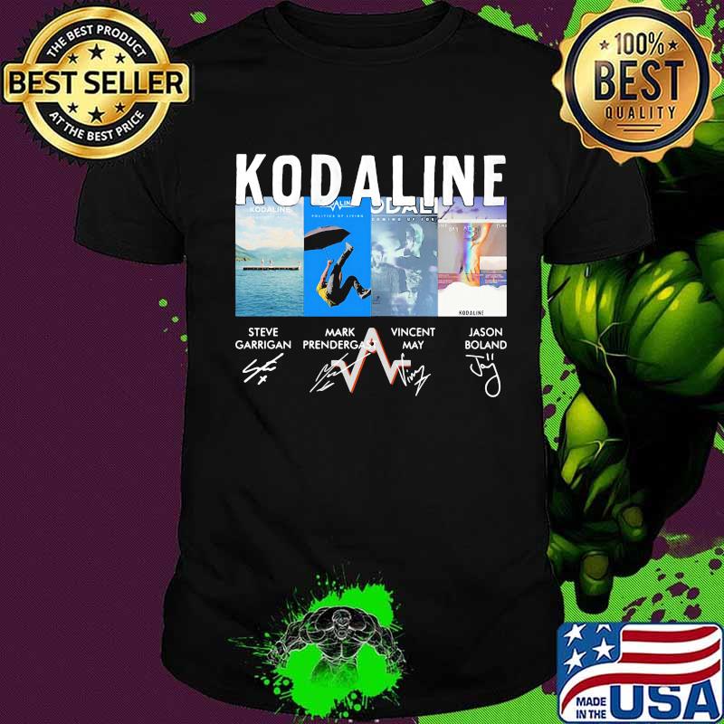 Kodaline band members signatures shirt