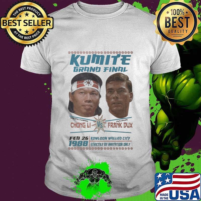 Kumite brand final regrung chapion challenger chong li frank dux feb 26 1988 kowloon wrilled city shirt
