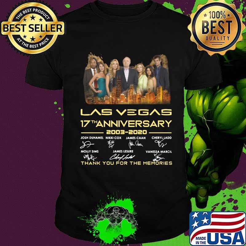 Las vegas 17th anniversary 2003 2020 thank you for the memories signatures shirt