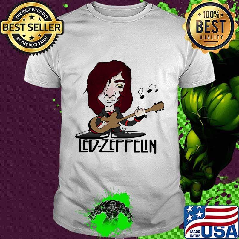 Led zeppelin band john bonham playing guitar shirt