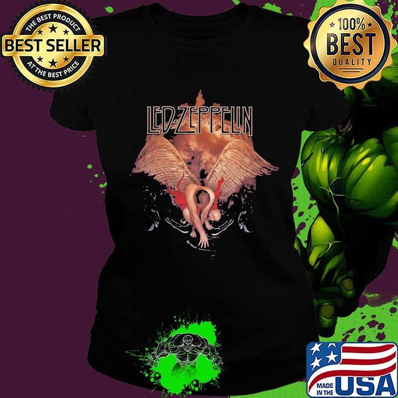 Led zeppelin band men's wings 2011 tour s Ladies tee Led zeppelin band men's wings 2011 tour s Ladies tee